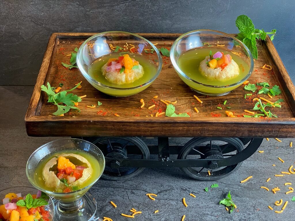 With a fresh mango salsa and spicy water, this sweet and tangy Mexican Pani Puri is a treat to eat!Try these Gol Gappe this summer as a simple lunch or easy entertaining meal and savour the delicious in-season mangoes.
