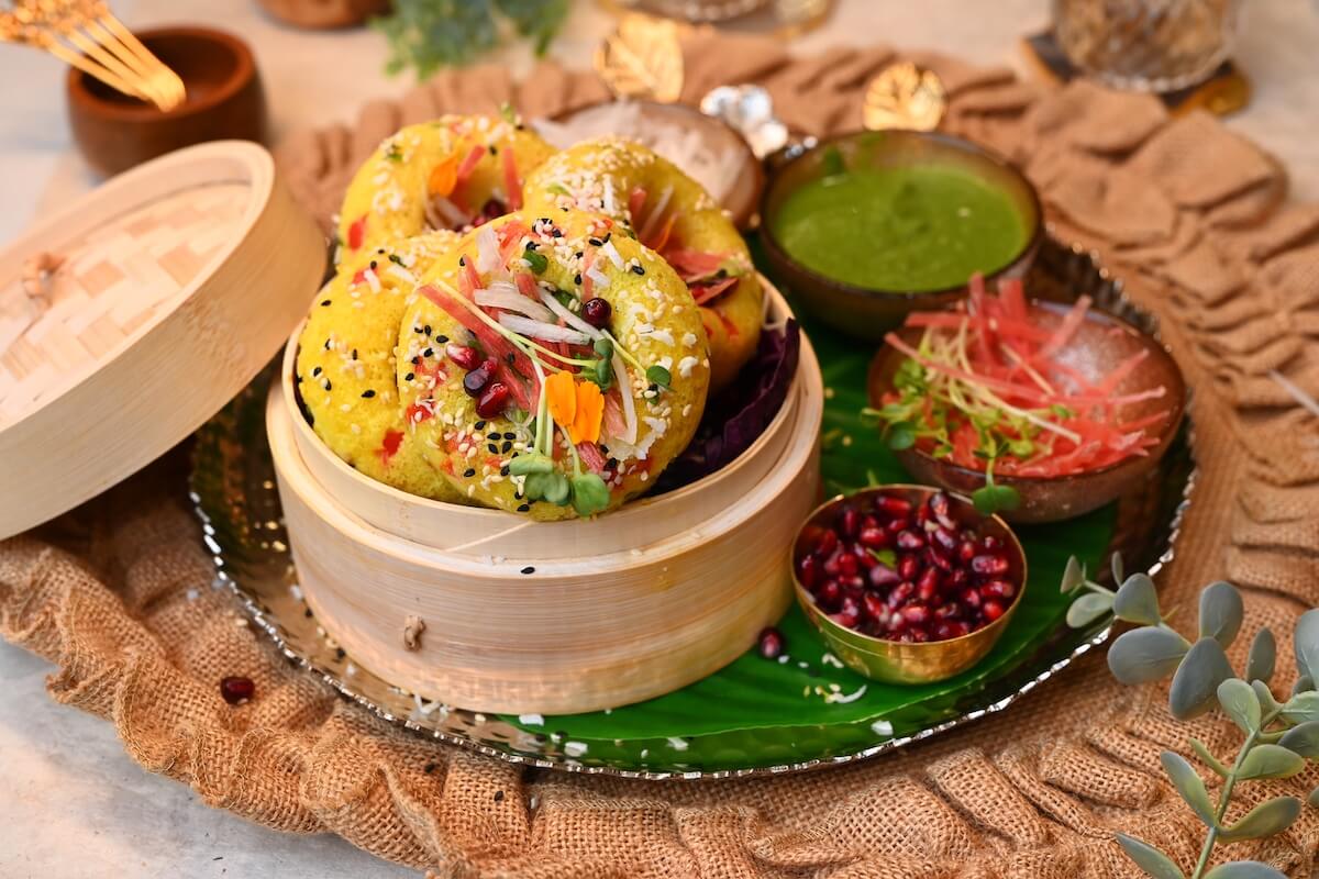 Stuffed Veggie Dhokla