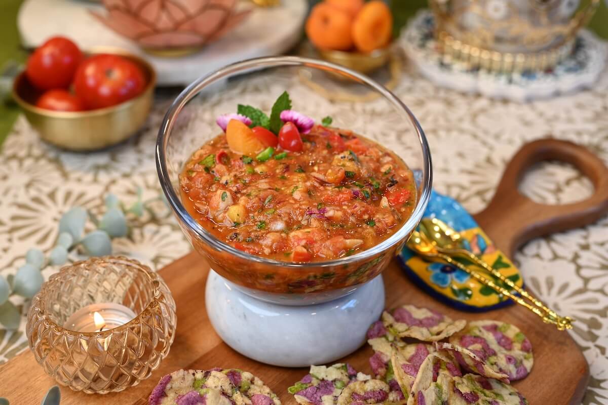 Tomato Peach Chutney