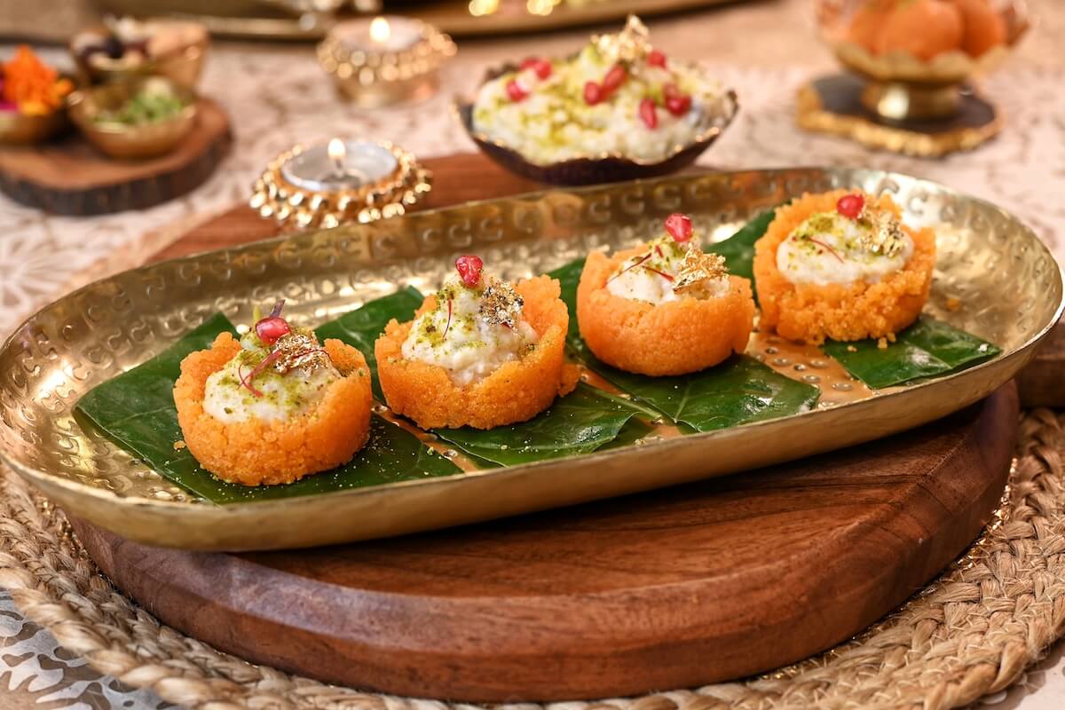 Sitaphal Phirni In Motichoor Cups - Custard Apple Rice Pudding