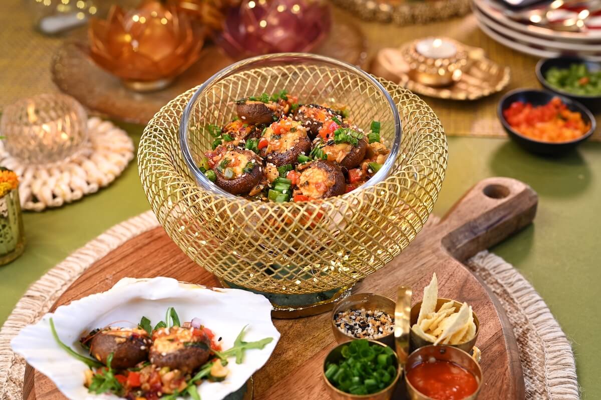 Stuffed Chili Mushrooms