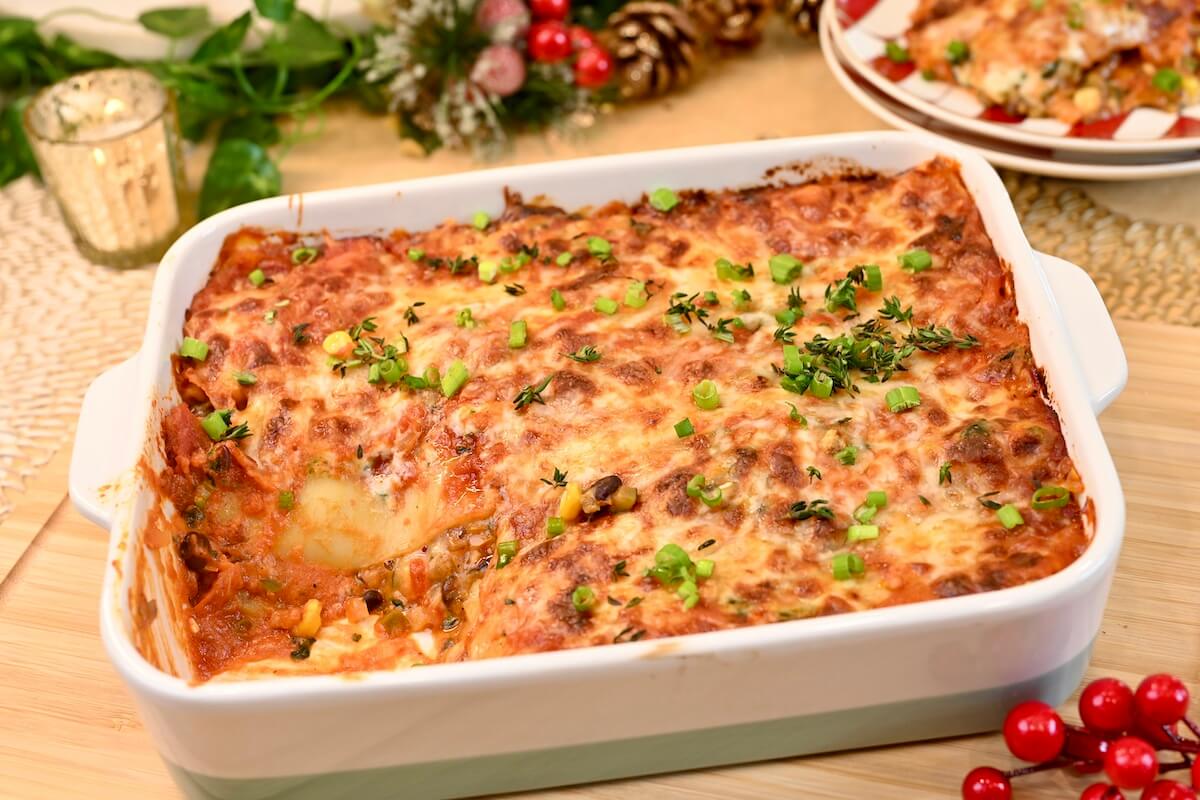 Veggie Mexican Lasagna