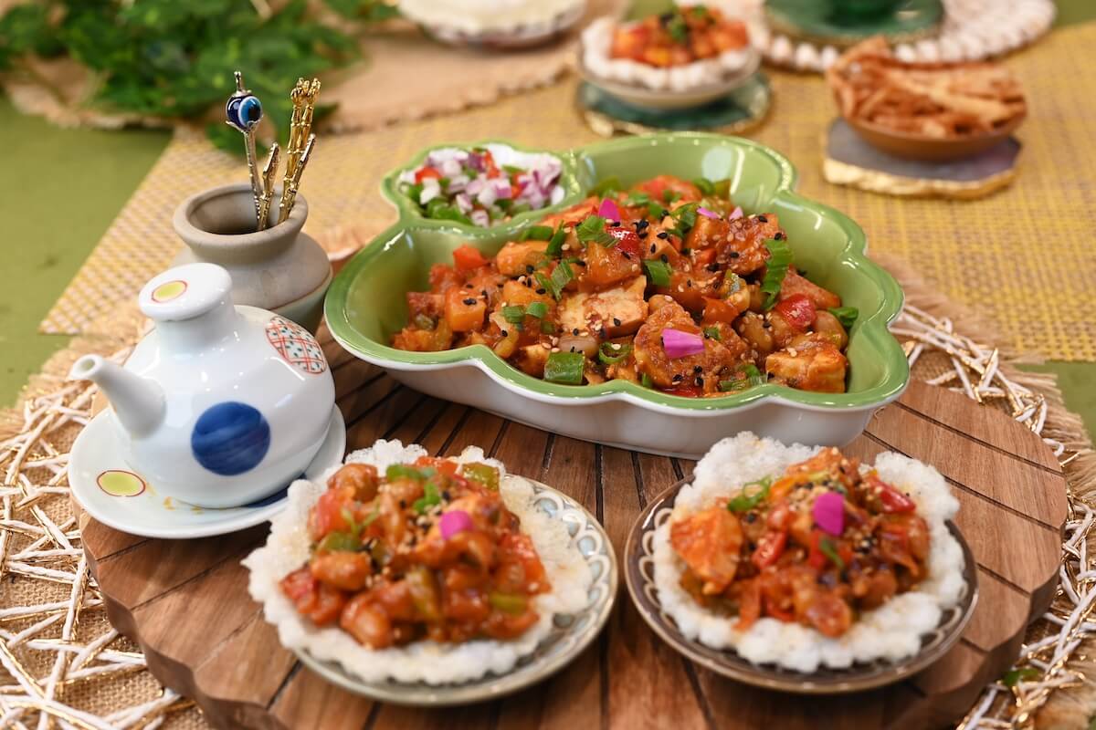 Paneer Pineapple Sago Crisps