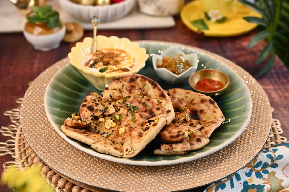 Cheese Corn Makai Kulcha