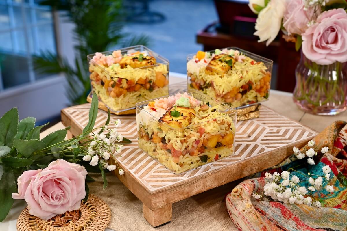 Green Mango Papaya Rice Cups