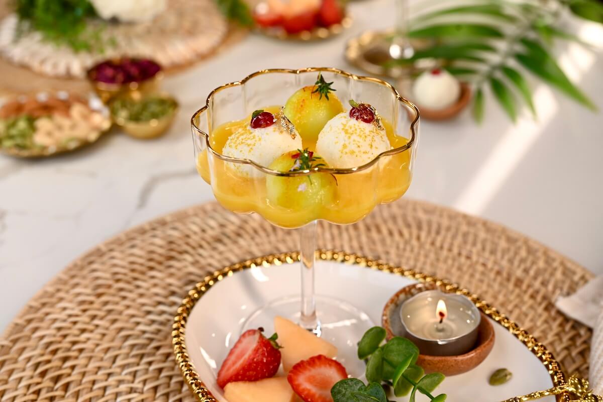 Floating Melon Sandesh